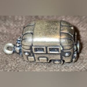 James Avery RV Camper Trailer Charm 3D Sterling Silver 925 Retired